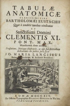 Item #001691 Tabulae anatomicae. Bartholomo EUSTACHI, EUSTACHIUS