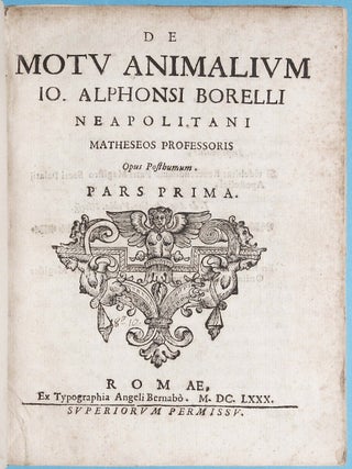 De motu animalium. Opus posthumum