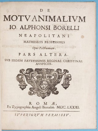 De motu animalium. Opus posthumum