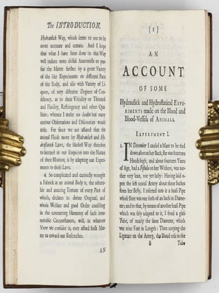 Vegetable Staticks; or, an account of some Statical Experiments on the Sap in Vegetables / Statical Essays: containing haemastaticks; or, an Account of some Hydraulick and Hydrostatical Experiments made on the Blood and Blood-Vessels of Animals.