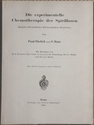 Die Experimentelle Chemotherapie der Spirillosen.