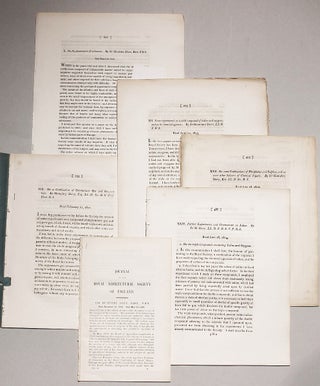 Item #001901 SIR HUMPHRY DAVY: A group of 7 important papers on chemical and geological subjects...