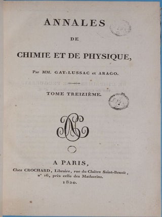 Experimenta circa effectum, etc. Expériences sur l'effet du conflict électrique sur l'aiguille aimantée, pp. 417-425.