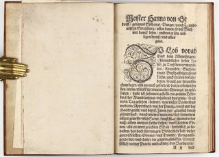 Feldtbuch der Wundt Artzney, sampt des Menschen Cörpers Anatomey, unnd chirurgischen Instrumenten, warhafftig Abcontrafeyt, und beschrieben