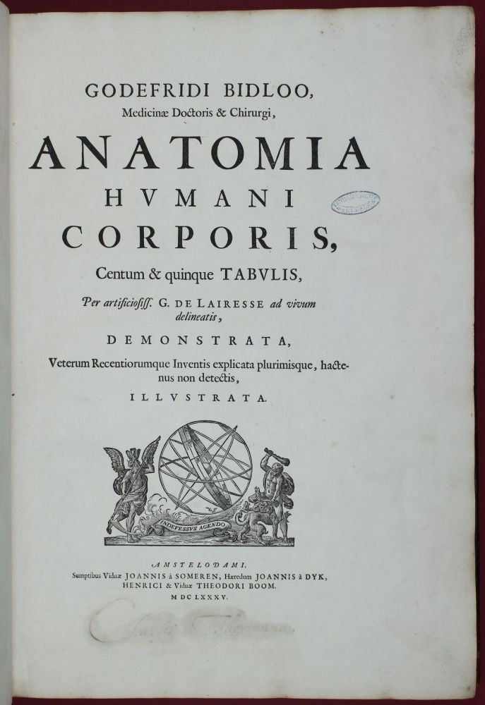 Anatomia Humani Corporis, centum & quinque tabulis, per G. de 