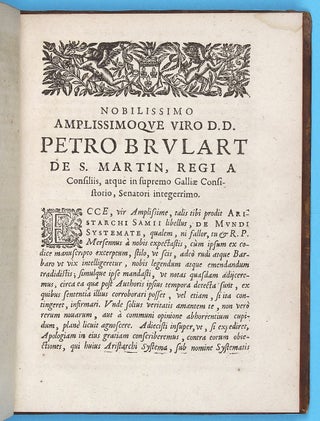 Novarum observationum physico-mathematicarum fr. Marinii Mersenni tomus III. quibus accessit Aristarchus Samius de mundi systemate.