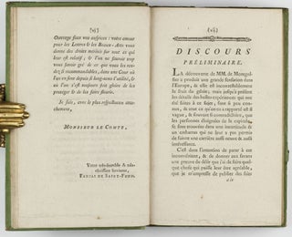 Description des experiences de la machine aerostatique de MM. de Montgolfier et de celles auxquelles cette decouverte a donne lieu.