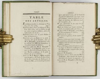 Description des experiences de la machine aerostatique de MM. de Montgolfier et de celles auxquelles cette decouverte a donne lieu.