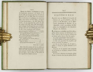 Description des experiences de la machine aerostatique de MM. de Montgolfier et de celles auxquelles cette decouverte a donne lieu.