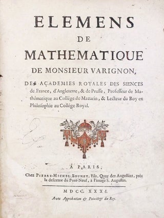 Elemens de mathematique.