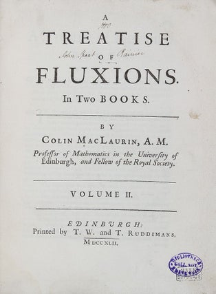 A Treatise of Fluxions.