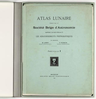 Atlas lunaire; reproduisant à une échelle réduite aux 2/5 les agrandissements photographiques; Atlas photographique de la lune.