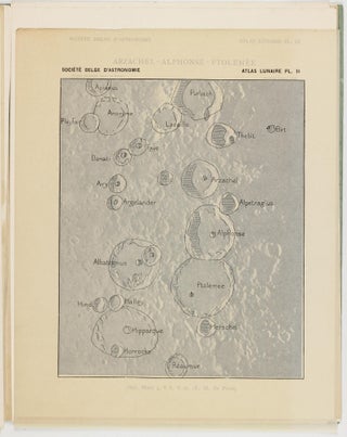 Atlas lunaire; reproduisant à une échelle réduite aux 2/5 les agrandissements photographiques; Atlas photographique de la lune.