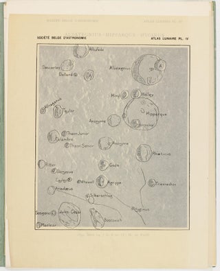 Atlas lunaire; reproduisant à une échelle réduite aux 2/5 les agrandissements photographiques; Atlas photographique de la lune.