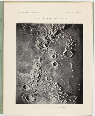 Atlas lunaire; reproduisant à une échelle réduite aux 2/5 les agrandissements photographiques; Atlas photographique de la lune.