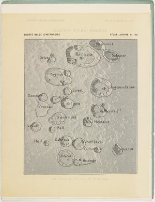 Atlas lunaire; reproduisant à une échelle réduite aux 2/5 les agrandissements photographiques; Atlas photographique de la lune.