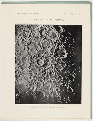 Atlas lunaire; reproduisant à une échelle réduite aux 2/5 les agrandissements photographiques; Atlas photographique de la lune.