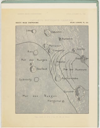 Atlas lunaire; reproduisant à une échelle réduite aux 2/5 les agrandissements photographiques; Atlas photographique de la lune.
