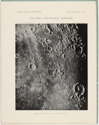 Atlas lunaire; reproduisant à une échelle réduite aux 2/5 les agrandissements photographiques; Atlas photographique de la lune.