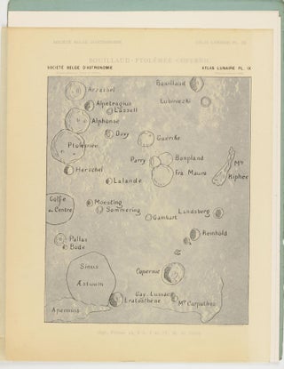 Atlas lunaire; reproduisant à une échelle réduite aux 2/5 les agrandissements photographiques; Atlas photographique de la lune.