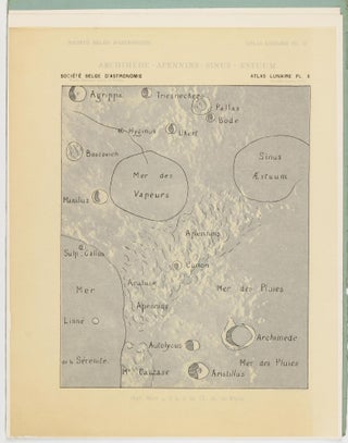 Atlas lunaire; reproduisant à une échelle réduite aux 2/5 les agrandissements photographiques; Atlas photographique de la lune.