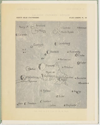 Atlas lunaire; reproduisant à une échelle réduite aux 2/5 les agrandissements photographiques; Atlas photographique de la lune.