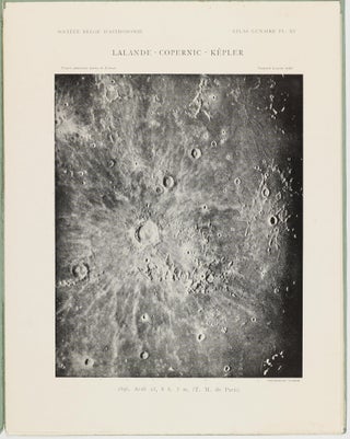 Atlas lunaire; reproduisant à une échelle réduite aux 2/5 les agrandissements photographiques; Atlas photographique de la lune.