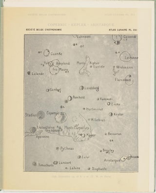 Atlas lunaire; reproduisant à une échelle réduite aux 2/5 les agrandissements photographiques; Atlas photographique de la lune.