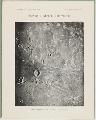 Atlas lunaire; reproduisant à une échelle réduite aux 2/5 les agrandissements photographiques; Atlas photographique de la lune.