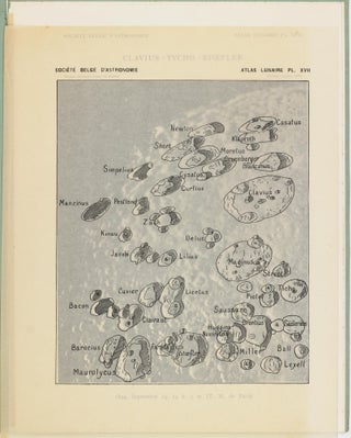 Atlas lunaire; reproduisant à une échelle réduite aux 2/5 les agrandissements photographiques; Atlas photographique de la lune.