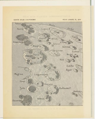 Atlas lunaire; reproduisant à une échelle réduite aux 2/5 les agrandissements photographiques; Atlas photographique de la lune.