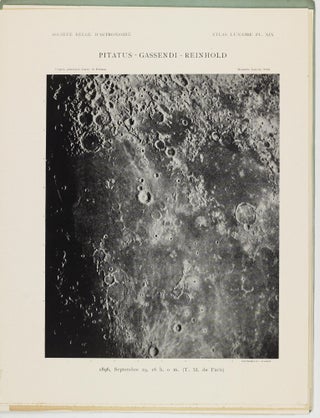 Atlas lunaire; reproduisant à une échelle réduite aux 2/5 les agrandissements photographiques; Atlas photographique de la lune.
