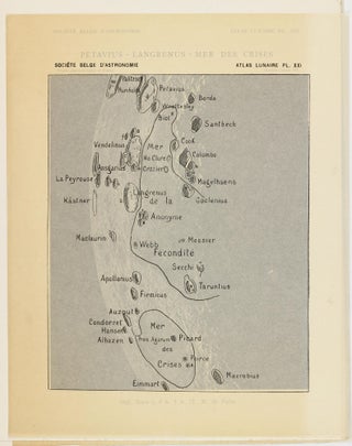 Atlas lunaire; reproduisant à une échelle réduite aux 2/5 les agrandissements photographiques; Atlas photographique de la lune.