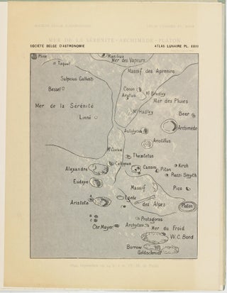 Atlas lunaire; reproduisant à une échelle réduite aux 2/5 les agrandissements photographiques; Atlas photographique de la lune.