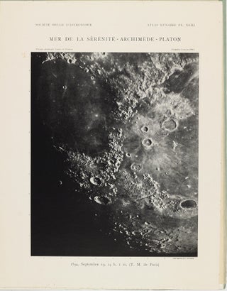 Atlas lunaire; reproduisant à une échelle réduite aux 2/5 les agrandissements photographiques; Atlas photographique de la lune.