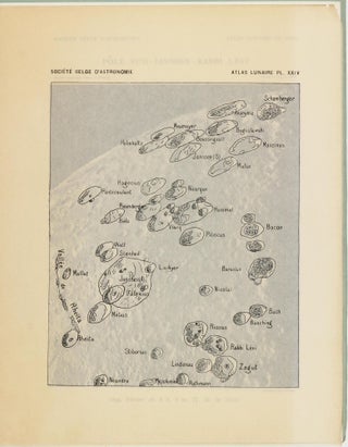Atlas lunaire; reproduisant à une échelle réduite aux 2/5 les agrandissements photographiques; Atlas photographique de la lune.