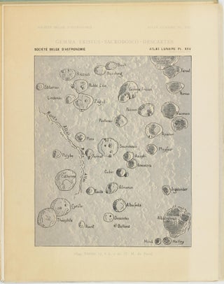 Atlas lunaire; reproduisant à une échelle réduite aux 2/5 les agrandissements photographiques; Atlas photographique de la lune.