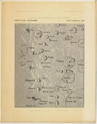 Atlas lunaire; reproduisant à une échelle réduite aux 2/5 les agrandissements photographiques; Atlas photographique de la lune.
