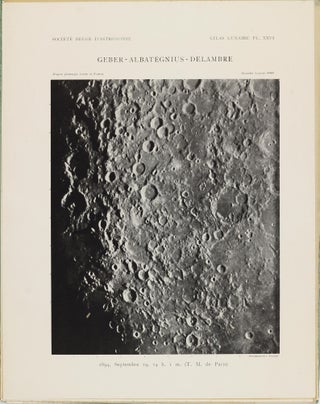 Atlas lunaire; reproduisant à une échelle réduite aux 2/5 les agrandissements photographiques; Atlas photographique de la lune.