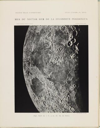 Atlas lunaire; reproduisant à une échelle réduite aux 2/5 les agrandissements photographiques; Atlas photographique de la lune.