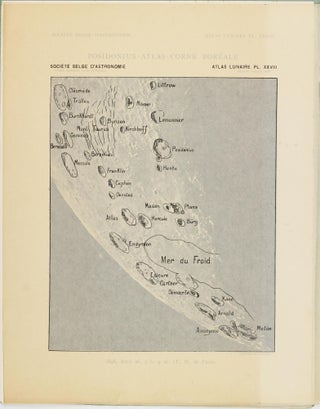 Atlas lunaire; reproduisant à une échelle réduite aux 2/5 les agrandissements photographiques; Atlas photographique de la lune.