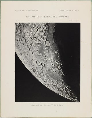 Atlas lunaire; reproduisant à une échelle réduite aux 2/5 les agrandissements photographiques; Atlas photographique de la lune.