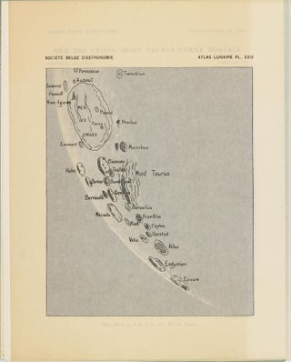 Atlas lunaire; reproduisant à une échelle réduite aux 2/5 les agrandissements photographiques; Atlas photographique de la lune.