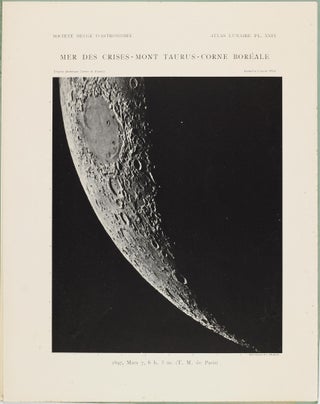 Atlas lunaire; reproduisant à une échelle réduite aux 2/5 les agrandissements photographiques; Atlas photographique de la lune.