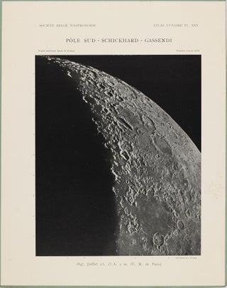 Atlas lunaire; reproduisant à une échelle réduite aux 2/5 les agrandissements photographiques; Atlas photographique de la lune.