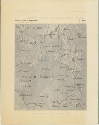 Atlas lunaire; reproduisant à une échelle réduite aux 2/5 les agrandissements photographiques; Atlas photographique de la lune.