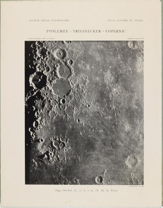 Atlas lunaire; reproduisant à une échelle réduite aux 2/5 les agrandissements photographiques; Atlas photographique de la lune.