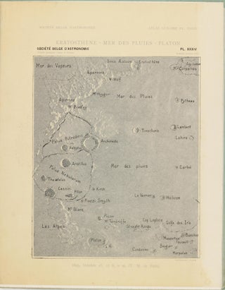 Atlas lunaire; reproduisant à une échelle réduite aux 2/5 les agrandissements photographiques; Atlas photographique de la lune.