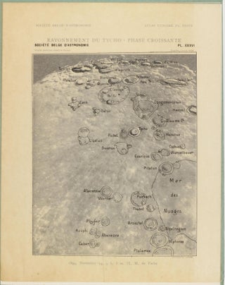 Atlas lunaire; reproduisant à une échelle réduite aux 2/5 les agrandissements photographiques; Atlas photographique de la lune.