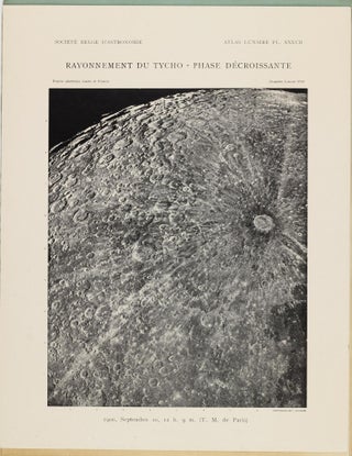Atlas lunaire; reproduisant à une échelle réduite aux 2/5 les agrandissements photographiques; Atlas photographique de la lune.